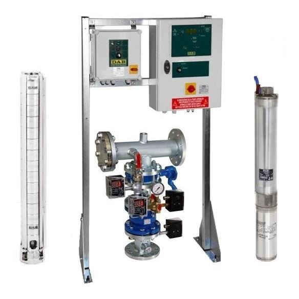 1SS6 D04 T 400/50 EN 12845 - S4 C13T protipožární automatická tlaková stanice - 6" ponorné čerpadlo 