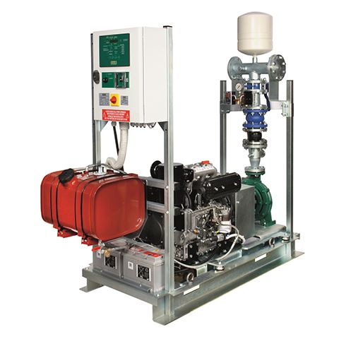 1 KDN 80-315/290 T400/50 EN 12845 COMPACT - 110,0kW - automatická tlaková stanice s 1 čerpadlem KDN