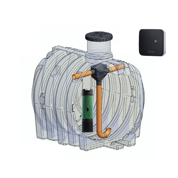 ELCU-3000l KOMPLET ESYBOX DIVER plastová nádoba na využití dešťové vody *AD*